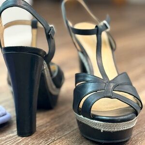 Strap Sandal High-heels Black size 9